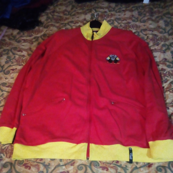 8732 Motor Club (Young Jeezy) Hip Hop Full Zip Track Jacket Coat Men's 2XL Red - Picture 2 of 13